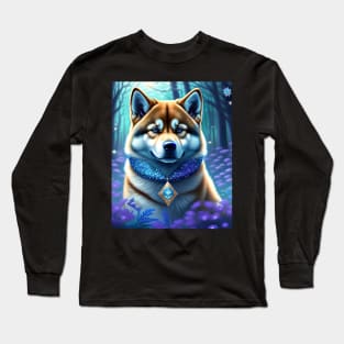 Shiba In A Forest Long Sleeve T-Shirt